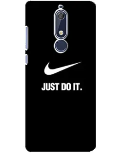 Чехол для Nokia 5.1 (2018) с картинкой «Классический принт Nike»