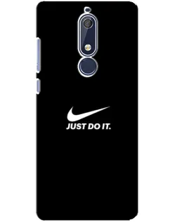 Чехол для Nokia 5.1 (2018) с картинкой «Минимализм от Nike»