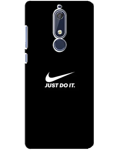 Чехол для Nokia 5.1 (2018) с картинкой «Минимализм от Nike»