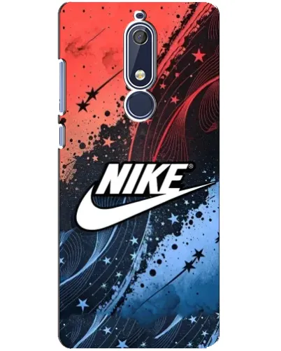 Чехол для Nokia 5.1 (2018) с картинкой «Градиентный принт Найк»