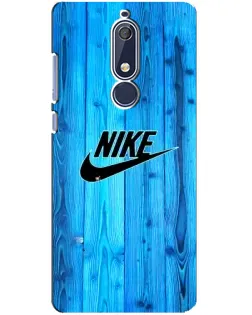Чехол для Nokia 5.1 (2018) с картинкой «Голубое дерево Nike»