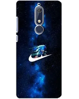Чехол для Nokia 5.1 (2018) с картинкой «Звездный путь Nike»