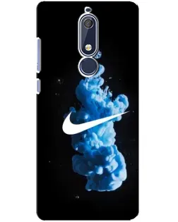 Чехол для Nokia 5.1 (2018) с картинкой «Nike и синий дым»