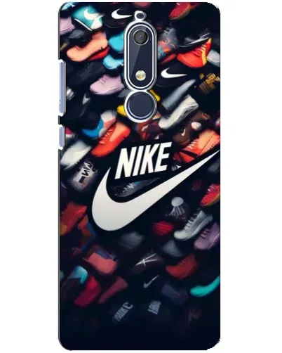 Чехол для Nokia 5.1 (2018) с картинкой «Коллекция кроссовок Nike»