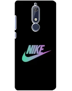 Чехол для Nokia 5.1 (2018) с картинкой «Nike — городская ночь»