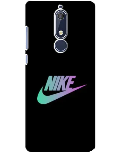 Чехол для Nokia 5.1 (2018) с картинкой «Nike — городская ночь»
