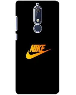 Чехол для Nokia 5.1 (2018) с картинкой «Золотой логотип Nike»