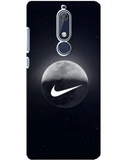 Чехол для Nokia 5.1 (2018) с картинкой «Nike в стиле граффити»