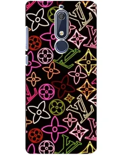 Чохол для Nokia 5.1 (2018) з картинкою «Неоновий мікс Nike»