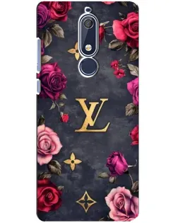 Чохол для Nokia 5.1 (2018) з картинкою «Квітковий Louis Vuitton» Чохол для Nokia 5.1 (2018) з картинкою «Квітковий Louis Vuitton»