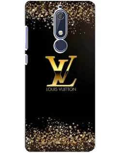 Чохол для Nokia 5.1 (2018) з картинкою «LV — золоті іскри»