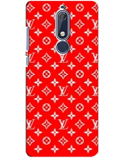 Чохол для Nokia 5.1 (2018) з картинкою «Яскравий паттерн LV»