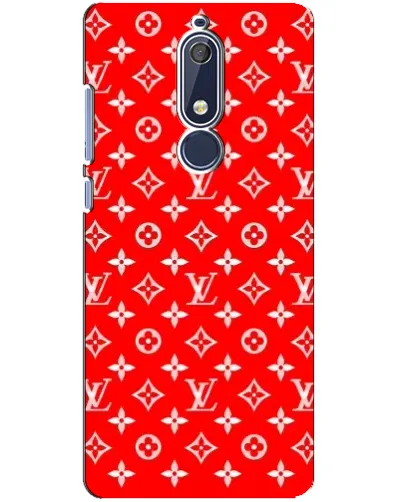 Чохол для Nokia 5.1 (2018) з картинкою «Яскравий паттерн LV»