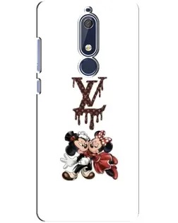 Чохол для Nokia 5.1 (2018) з картинкою «LV та Міккі Маус»