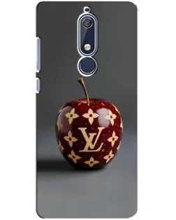 Чохол для Nokia 5.1 (2018) з картинкою «Червоне яблуко LV»