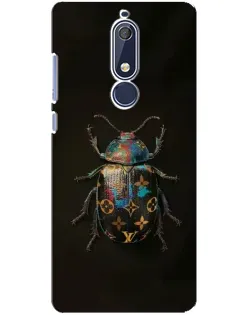 Чохол для Nokia 5.1 (2018) з картинкою «LV — мармуровий принт»