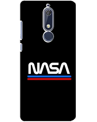 Чехол для Nokia 5.1 (2018) с картинкой «NASA — классика Red Blue» Чехол для Nokia 5.1 (2018) с картинкой «NASA — классика Red Blue»