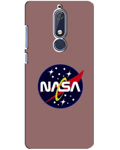 Чехол для Nokia 5.1 (2018) с картинкой «NASA — ретро космос» Чехол для Nokia 5.1 (2018) с картинкой «NASA — ретро космос»