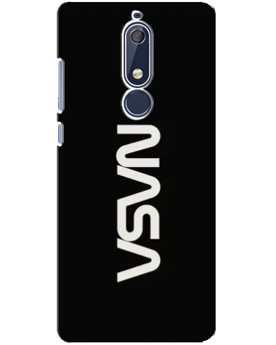 Чехол для Nokia 5.1 (2018) с картинкой «NASA — вертикальный логотип» Чехол для Nokia 5.1 (2018) с картинкой «NASA — вертикальный логотип»