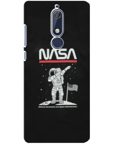 Чехол для Nokia 5.1 (2018) с картинкой «NASA — шагаем по Луне» Чехол для Nokia 5.1 (2018) с картинкой «NASA — шагаем по Луне»
