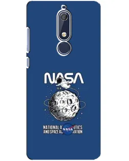 Чехол для Nokia 5.1 (2018) с картинкой «NASA — лунная миссия» Чехол для Nokia 5.1 (2018) с картинкой «NASA — лунная миссия»