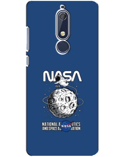 Чехол для Nokia 5.1 (2018) с картинкой «NASA — лунная миссия» Чехол для Nokia 5.1 (2018) с картинкой «NASA — лунная миссия»