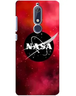 Чохол для Nokia 5.1 (2018) з картинкою «NASA — червона туманність»