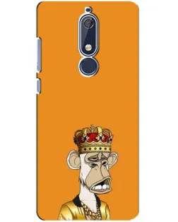 Чохол для Nokia 5.1 (2018) з картинкою «Золота мавпа Bored Ape»