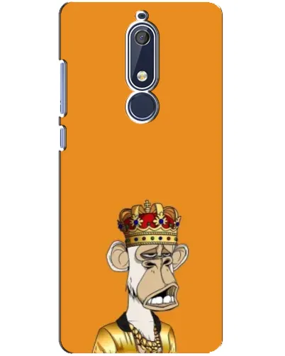 Чохол для Nokia 5.1 (2018) з картинкою «Золота мавпа Bored Ape» Чохол для Nokia 5.1 (2018) з картинкою «Золота мавпа Bored Ape»