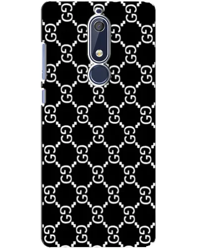 Чехол для Nokia 5.1 (2018) с картинкой «Gucci — сетчатый паттерн» Чехол для Nokia 5.1 (2018) с картинкой «Gucci — сетчатый паттерн»