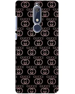 Чехол для Nokia 5.1 (2018) с картинкой «Классическая монограмма Gucci»
