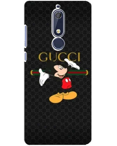 Чехол для Nokia 5.1 (2018) с картинкой «Микки Маус Gucci» Чехол для Nokia 5.1 (2018) с картинкой «Микки Маус Gucci»