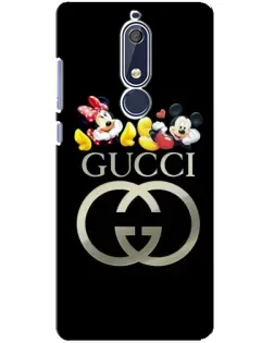 Чехол для Nokia 5.1 (2018) с картинкой «Gucci — герои Disney»