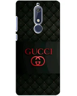 Чехол для Nokia 5.1 (2018) с картинкой «Gucci — стеганый черный»