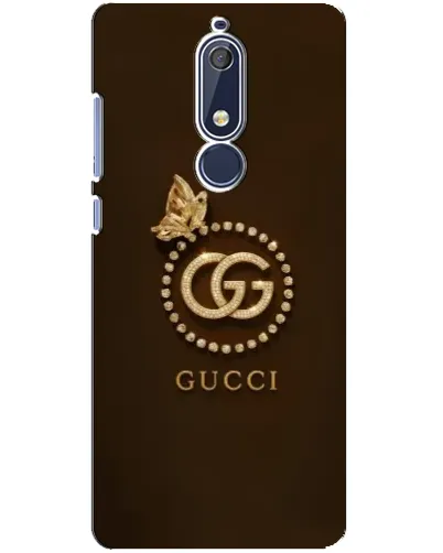 Чехол для Nokia 5.1 (2018) с картинкой «Gucci — золотая бабочка» Чехол для Nokia 5.1 (2018) с картинкой «Gucci — золотая бабочка»