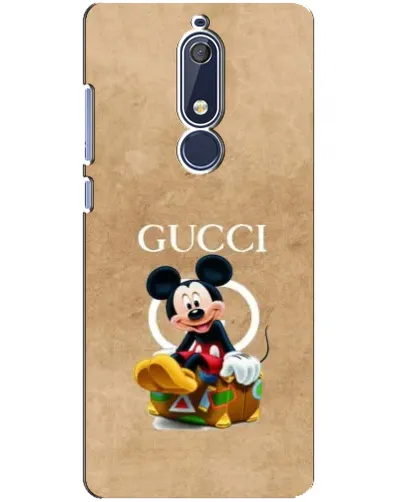 Чехол для Nokia 5.1 (2018) с картинкой «Микки Маус Gucci — крафт» Чехол для Nokia 5.1 (2018) с картинкой «Микки Маус Gucci — крафт»