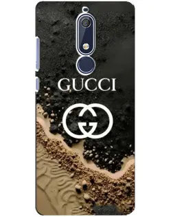 Чехол для Nokia 5.1 (2018) с картинкой «Gucci — песчаные дюны»