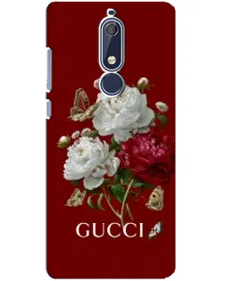 Чехол для Nokia 5.1 (2018) с картинкой «Gucci —  сад»