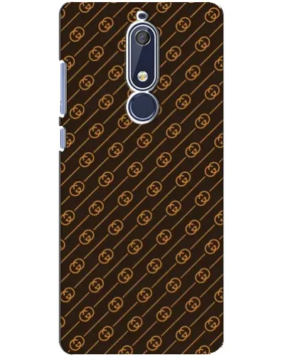 Чехол для Nokia 5.1 (2018) с картинкой «Gucci — золотые диагонали» Чехол для Nokia 5.1 (2018) с картинкой «Gucci — золотые диагонали»