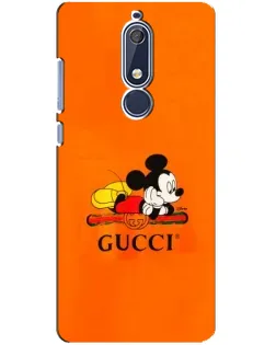 Чехол для Nokia 5.1 (2018) с картинкой «Микки Маус Gucci — оранж» Чехол для Nokia 5.1 (2018) с картинкой «Микки Маус Gucci — оранж»