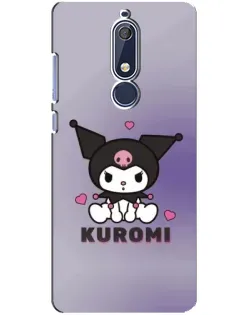 Чехол для Nokia 5.1 (2018) с картинкой «Kuromi — фиолетовый арт»