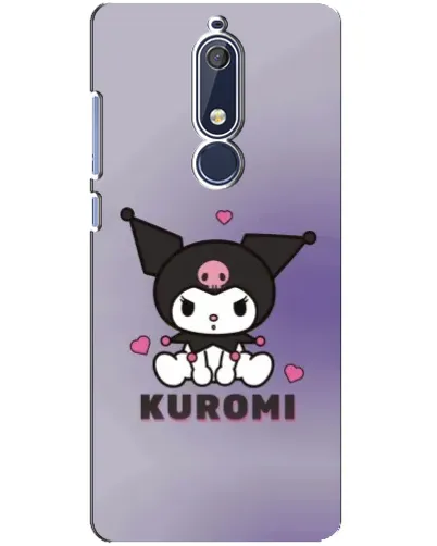 Чехол для Nokia 5.1 (2018) с картинкой «Kuromi — фиолетовый арт» Чехол для Nokia 5.1 (2018) с картинкой «Kuromi — фиолетовый арт»