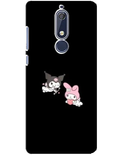 Чехол для Nokia 5.1 (2018) с картинкой «My Melody и Kuromi» Чехол для Nokia 5.1 (2018) с картинкой «My Melody и Kuromi»