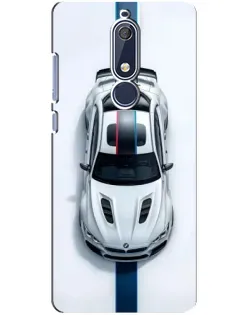 Чехол для Nokia 5.1 (2018) с картинкой «Вид сверху — BMW M»