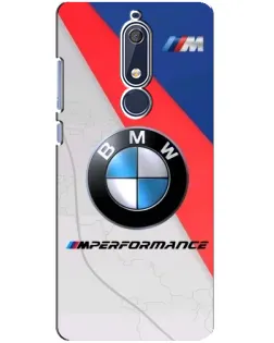 Чехол для Nokia 5.1 (2018) с картинкой «BMW Performance стиль»