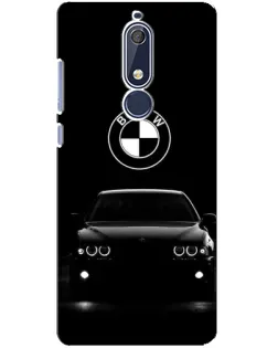 Чехол для Nokia 5.1 (2018) с картинкой «BMW — взгляд из темноты»