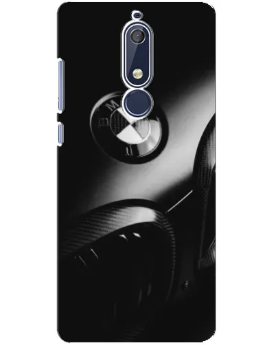 Чехол для Nokia 5.1 (2018) с картинкой «Эмблема BMW — макро»