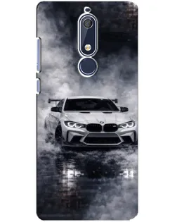 Чехол для Nokia 5.1 (2018) с картинкой «BMW сквозь туман»