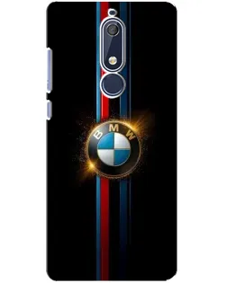 Чехол для Nokia 5.1 (2018) с картинкой «BMW M-Power неон»