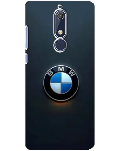 Чехол для Nokia 5.1 (2018) с картинкой «Логотип BMW — минимализм»